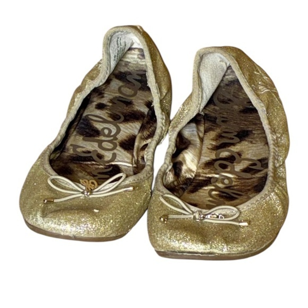 NA DAMAGED Gold Glitter Ballet